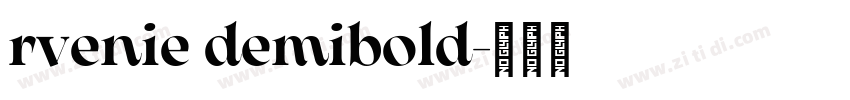 rvenie demibold字体转换